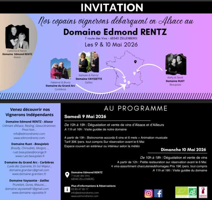 PORTES OUVERTES  DOMAINE RENTZ A ZELLENBERG