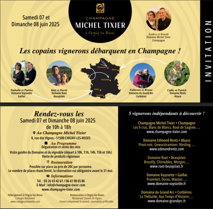 PORTES OUVERTES AU CHAMPAGNE TIXIER