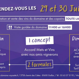 PORTES OUVERTES GAILLAC AU DOMAINE VAYSSETTE